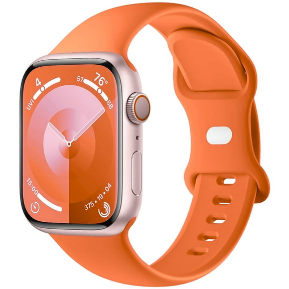 Sport Silicone Band Compatible with Apple Watch Bands 40mm 38mm 41mm 44mm 45mm 42mm 49mm Women Men,Soft Wristband Waterproof Replacement Sport Strap for iWatch Bands Series 9 8 7 6 5 4 3 2 1 SE Ultra