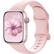 Sport Silicone Band Compatible with Apple Watch Bands 40mm 38mm 41mm 44mm 45mm 42mm 49mm Women Men,Soft Wristband Waterproof Replacement Sport Strap for iWatch 