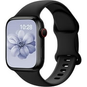 Sport Silicone Band Compatible with Apple Watch Bands 40mm 38mm 41mm 44mm 45mm 42mm 49mm Women Men,Soft Wristband Waterproof Replacement Sport Strap for iWatch 
