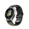 thumbnail image 1 of Sport Silicone Band for Samsung Galaxy Watch 4 40mm, Soft Wristband Dual-Colors Adjustable Sport Watch Strap for Samsung Galaxy Watch 4 40mm, Armygreen+Black, 1 of 7