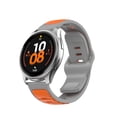 thumbnail image 1 of Sport Silicone Band for Samsung Galaxy Watch 4 40mm, Soft Wristband Dual-Colors Adjustable Sport Watch Strap for Samsung Galaxy Watch 4 40mm, Orange+Gray, 1 of 7