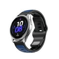 thumbnail image 1 of Sport Silicone Band for Samsung Galaxy Watch 4 44mm, Soft Wristband Dual-Colors Adjustable Sport Watch Strap for Samsung Galaxy Watch 4 44mm, Midnight Blue+Black, 1 of 7