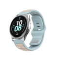 thumbnail image 1 of Sport Silicone Band for Samsung Galaxy Watch 4 Classic 42mm, Soft Wristband Dual-Colors Adjustable Sport Watch Strap for Samsung Galaxy Watch 4 Classic 42mm, Light Gray+Light Blue, 1 of 7