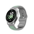 thumbnail image 1 of Sport Silicone Band for Samsung Galaxy Watch 5 Pro 45mm, Soft Wristband Dual-Colors Adjustable Sport Watch Strap for Samsung Galaxy Watch 5 Pro 45mm, Gray+Green, 1 of 7