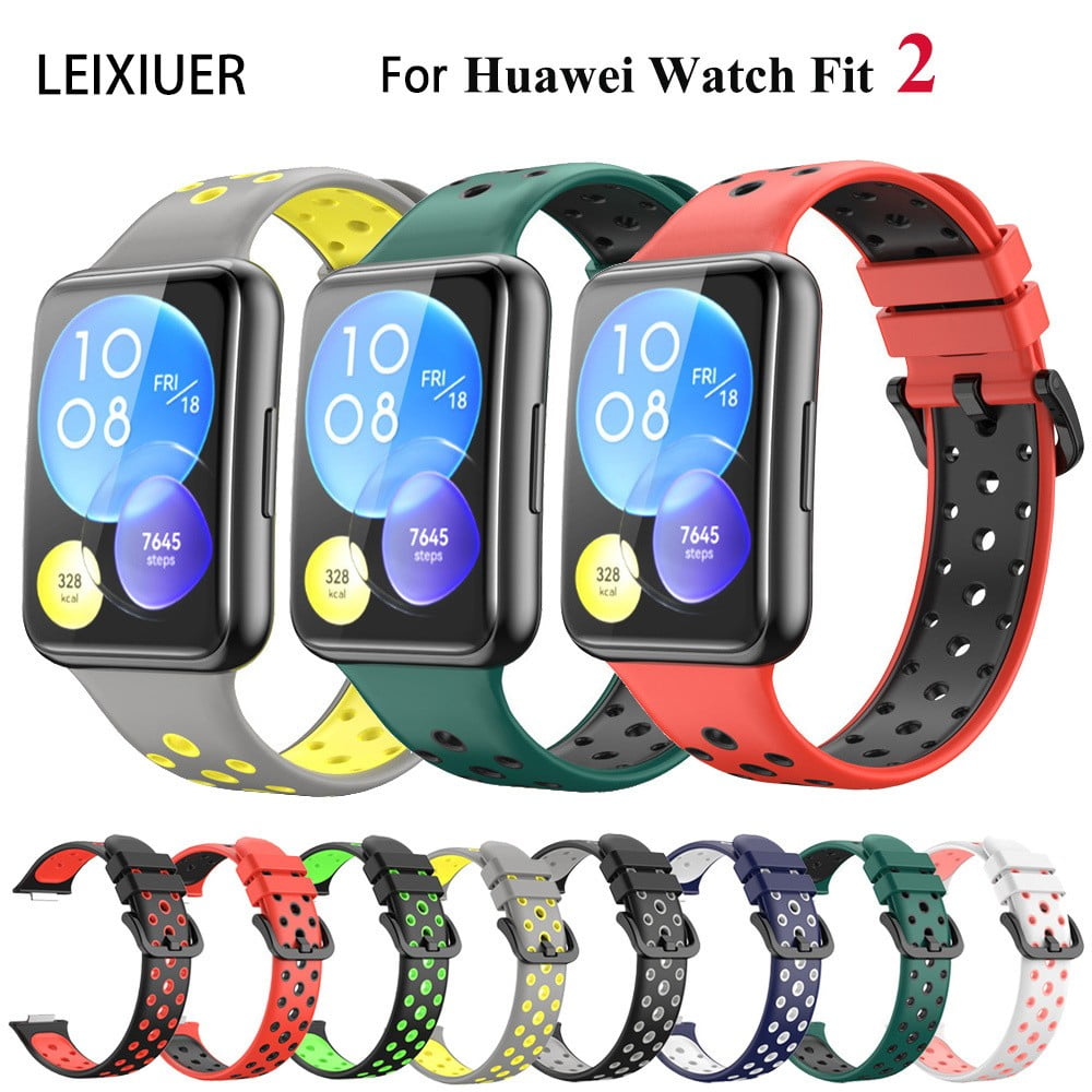 Sport Silicone Bands for Huawei Watch Fit 2 Strap Smartwatch Correa Wristband Breathable Bracelet Huawei Watch Fit2 Accessories