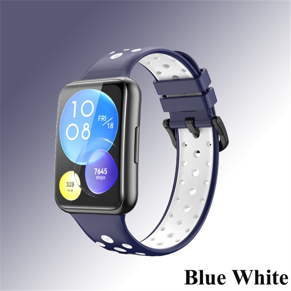 Sport Silicone Bands for Huawei Watch Fit Strap Smartwatch Correa  Wristband Breathable Bracelet Huawei Watch Fit2 Accessories