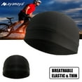 thumbnail image 1 of Sport Skull Beanie Cap, AYAMAYA Quick Dry Lightweight Beanie Hat, Summer Cycling Running Helmet Liner, Sweatproof Breathable Sleep Caps(Black), 1 of 6