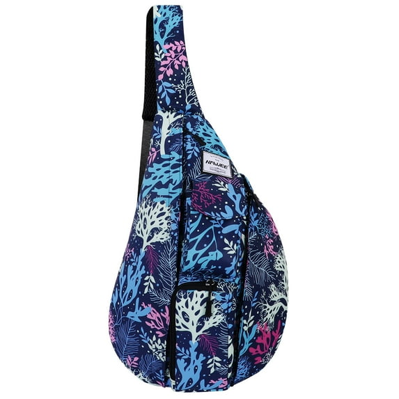 HAWEE Sling Bag Sling Crossbody Bag Daypack Lightweight with Adjustable Shoulder Strap Travel Hiking Men Women