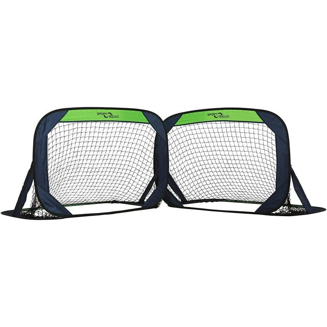 Sport Squad Portable Soccer Goal Net Set Set of Two 4' Pop Up
