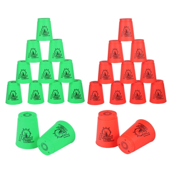 Sport Stacking Cups, 24pcs Sports Stacking Cups Speed Training Game for Challenge Competition Travel Party Gift for Adults