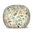 thumbnail image 1 of Sport Storage Toy Bag Chair, Sports Themed Abstract Cartoon Style Bike Balls Olympic Weight Gloves, Stuffed Animal Organizer Washable Bag, Small Size, Multicolor, by Ambesonne, 1 of 3