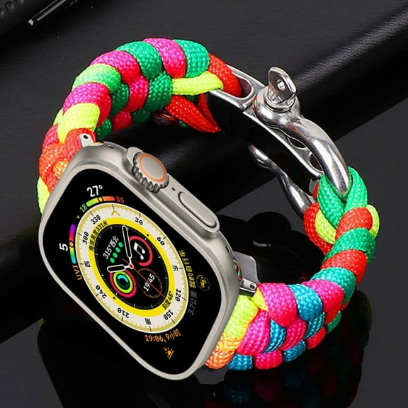 Sport Strap for Apple Watch Ultra 49mm 8 7 41/45mm Survival Outdoor Bracelet iWatch Band Series 4 6 5 4 3 2 SE 38/42mm 40/44mm