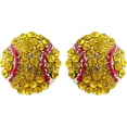 thumbnail image 1 of Sport Stud Earrings Shiny Jewelry For Women Rugby Baseball Basketball Athletic Fashion Accessories Idea, 1 of 4