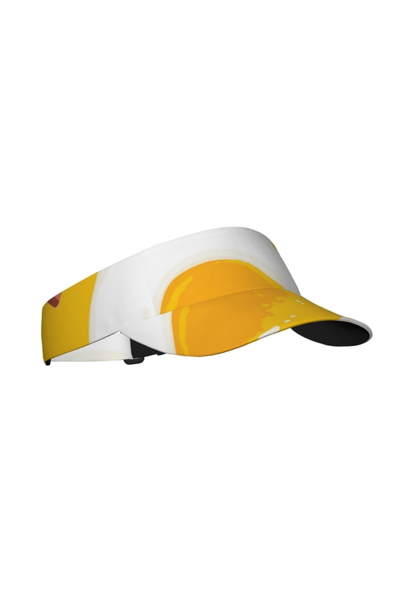 Sport Sun Visor Hats Adjustable Summer Empty Top Cap for Women Men , Breakfast Eggs Bacon Cute