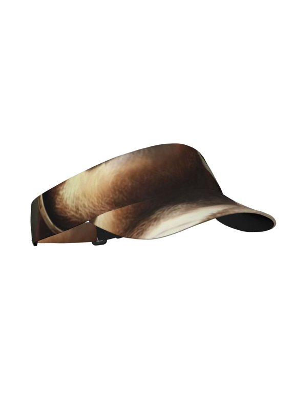 Sport Sun Visor Hats Adjustable Summer Empty Top Cap for Women Men , Funny Sloth Play Games Galaxy Space