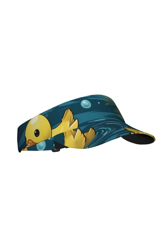 Sport Sun Visor Hats Adjustable Summer Empty Top Cap for Women Men , Rubber Duck Cool Yellow Ducks