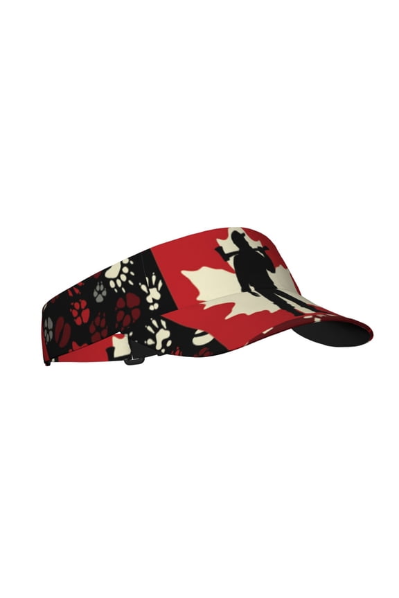 Sport Sun Visor Hats Adjustable Summer Empty Top Cap for Women Men , Wildlife Wood Plaid And Lumberjack Symbols