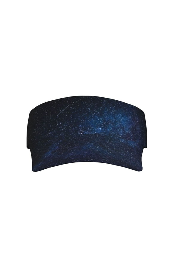 Sport Sun Visor Hats Black Starry Sky Adjustable Empty Top Baseball Cap Ball Caps For Women Men
