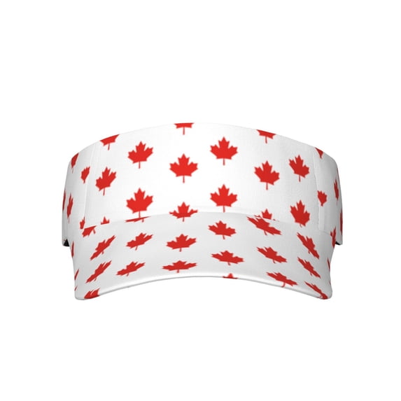 Sport Sun Visor Hats Canada Maple Leaf Adjustable Empty Top Baseball Cap Ball Caps For Women Men