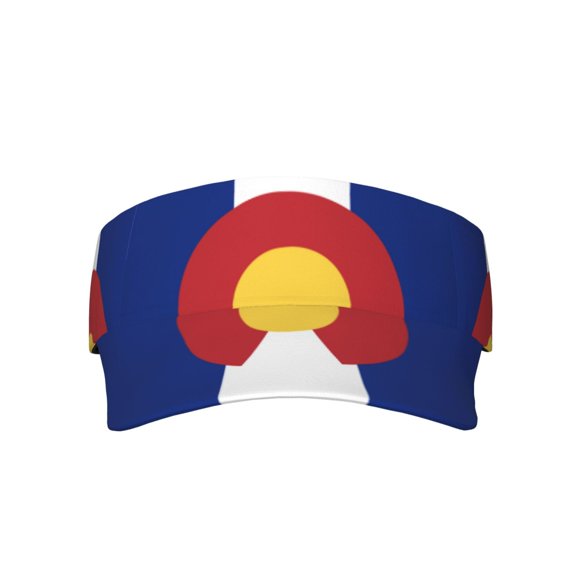 Sport Sun Visor Hats Colorado Flag Pattern Adjustable Empty Top Baseball Cap Ball Caps For Women Men