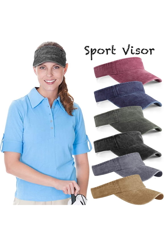 Sport Sun Visor Hats Cotton Ball Caps Empty Top Baseball Sun Cap for Men Women