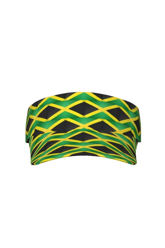 Sport Sun Visor Hats Jamaica Adjustable Empty Top Baseball Cap Ball Caps For Women Men
