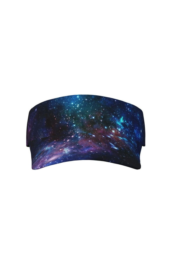 Sport Sun Visor Hats Space Galaxy Adjustable Empty Top Baseball Cap Ball Caps For Women Men