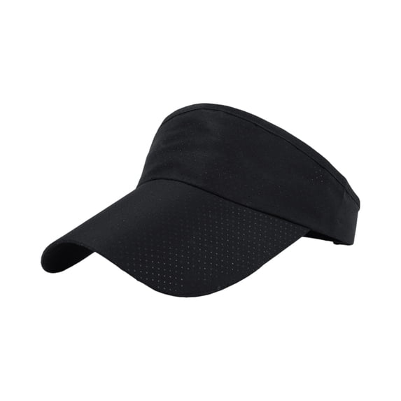Sport Sun Visor Hats for Womens Mens Adjustable Empty Top Baseball Caps Tennis Golf Running Sunvisor Hats, Black