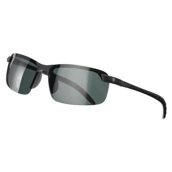 Sport Sunglasses Cycling Polarized Sun Glasses for Men Women Mountain Bike Driving Fishing Running, Black/Green