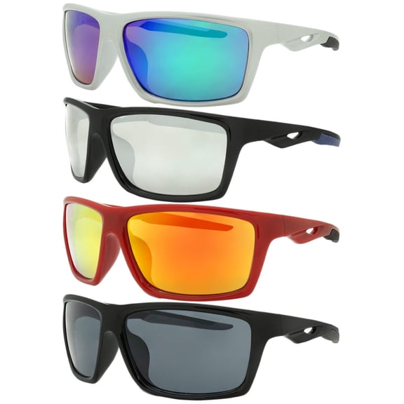 Sport Sunglasses Men Multicolor, 4-Pack