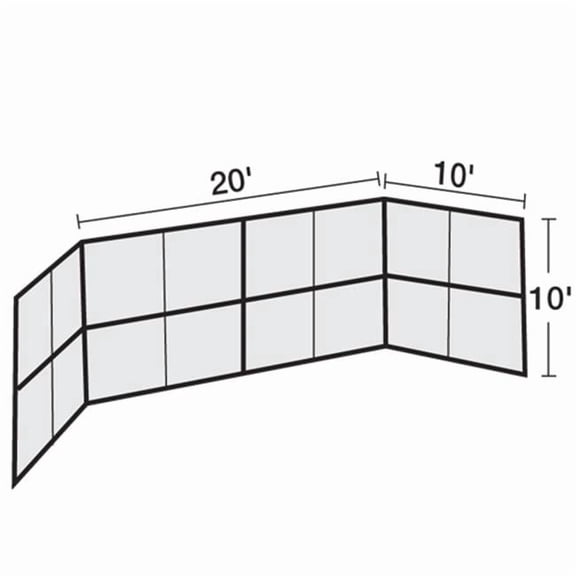 Sport Supply Group 20' Chin Link Backstop 20 feet