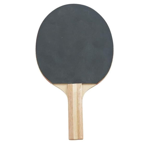 Sport Table Rubber Face Tennis Racket, 7 Ply Wood - Black