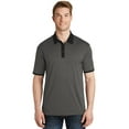 thumbnail image 1 of Sport Tek 1184451 Heather Contender Contrast Polo Shirt, Graphite Heather & Black - Extra Small, 1 of 4