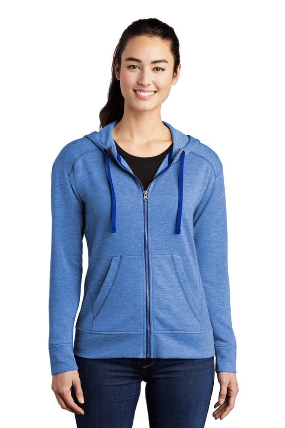 Sport Tek Adult Female Women Electric Heather Jacket True Royal Hth X-Small