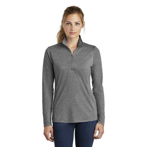 Sport Tek Adult Female Women Electric Heather Pullover Dark Grey Hthr X-Large