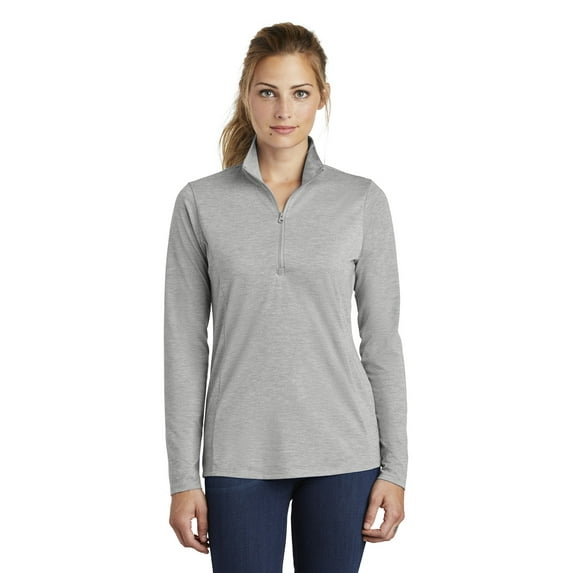 Sport Tek Adult Female Women Electric Heather Pullover Light Grey Hth X-Small