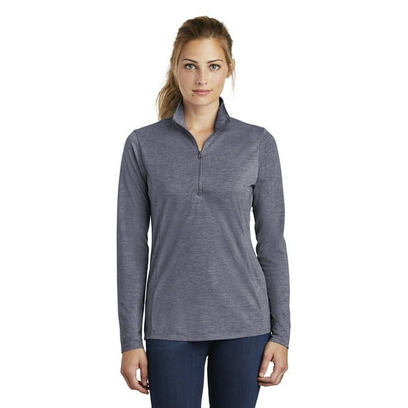 Sport Tek Adult Female Women Electric Heather Pullover True Navy Hthr X-Large
