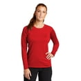 thumbnail image 1 of Sport Tek Adult Female Women Plain Long Sleeves T-Shirt True Red Small, 1 of 4