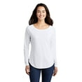 thumbnail image 1 of Sport Tek Adult Female Women Plain Long Sleeves T-Shirt White Triad So Small, 1 of 1