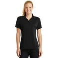 thumbnail image 1 of Sport Tek Adult Female Women Plain Short Sleeves Polo Black X-Small, 1 of 2