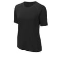 thumbnail image 1 of Sport Tek Adult Female Women Plain Short Sleeves T-Shirt Black 3X-Large, 1 of 4