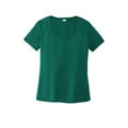 thumbnail image 1 of Sport Tek Adult Female Women Plain Short Sleeves T-Shirt Marine Green Large, 1 of 4