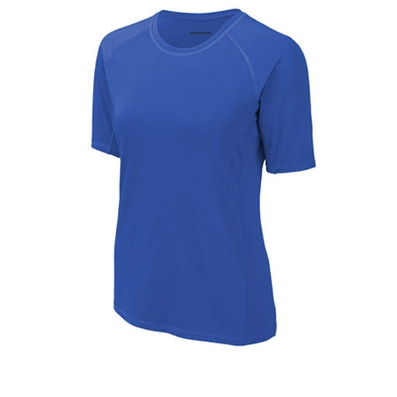 Sport Tek Adult Female Women Plain Short Sleeves T-Shirt True Royal 2X-Large