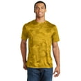 thumbnail image 1 of Sport Tek Adult Male Men CamoHex Short Sleeves T-Shirt Gold X-Small, 1 of 6