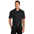 thumbnail image 1 of Sport Tek Adult Male Men Color Blocked Short Sleeves Polo Black/Tr Red Large, 1 of 6