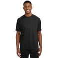 thumbnail image 1 of Sport Tek Adult Male Men Crew Neck Plain Short Sleeves T-Shirt Black Small, 1 of 2