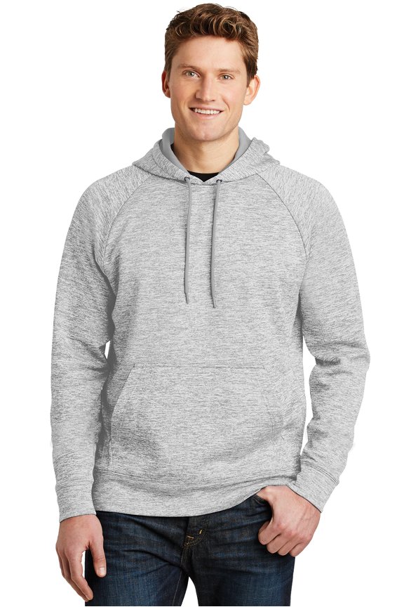 Sport Tek Adult Male Men Electric Heather Pullover Silver Electrc Medium