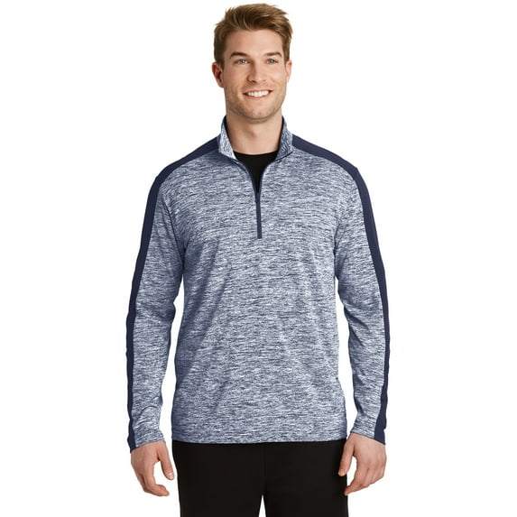 Sport Tek Adult Male Men Electric Heather Pullover Tr Navy E/T Ny 4X-Large