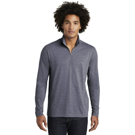 Sport Tek Adult Male Men Electric Heather Pullover True Navy Hthr X-Large