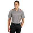 thumbnail image 1 of Sport Tek Adult Male Men Heather Colorblock Polo Vnt He/Dp Orng Medium, 1 of 6
